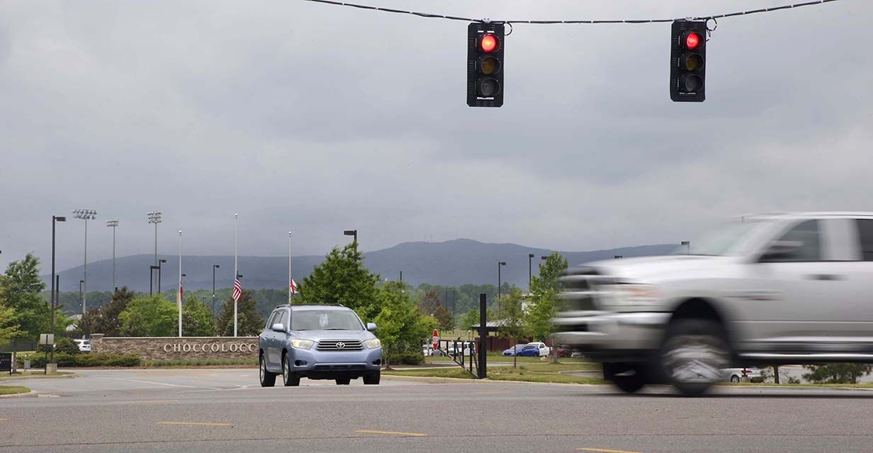 Choccolocco Park traffic